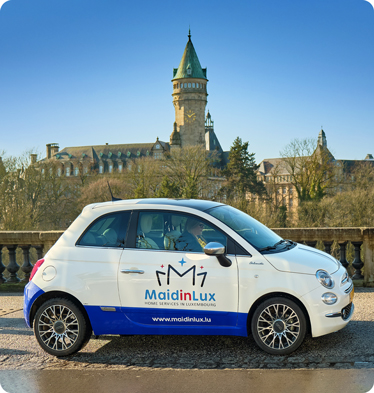Fiat 500 de l'entreprise MaidinLux