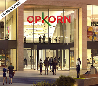 Entrée du centre commercial OPKORN.