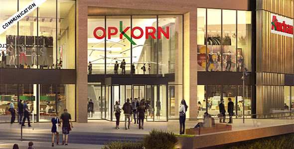 Entrée du centre commercial OPKORN.
