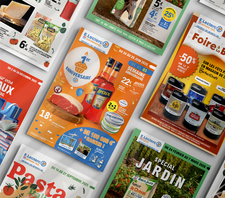 Divers couvertures de catalogues publicitaires