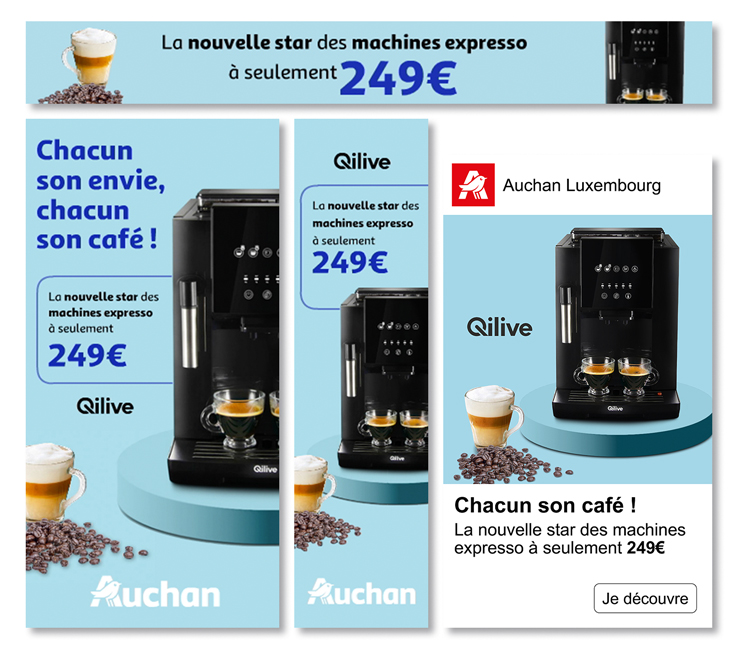 campagne digitale Auchan Luxembourg