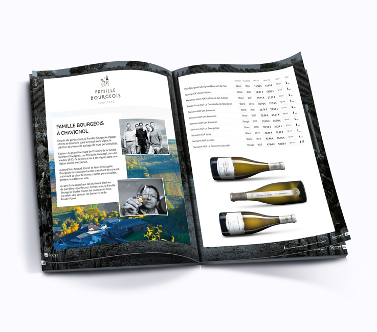 catalogue de vins