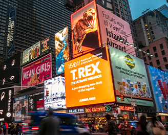 écrans géants illuminés new york times square